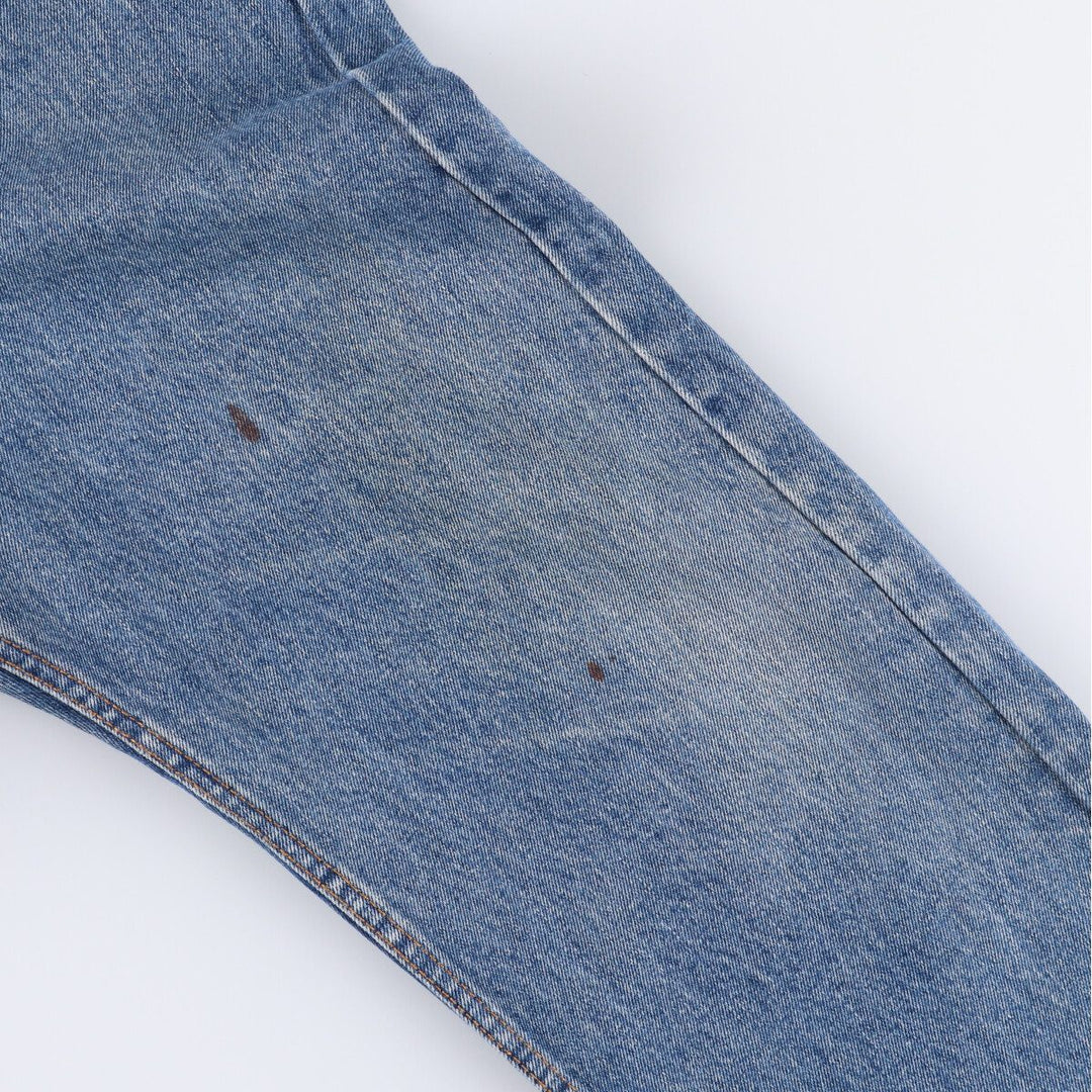Levi's 505 tapered denim pants for men, size w38 cotton blue type Vintage Second Hand