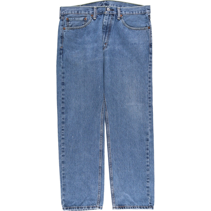 Levi's 505 tapered denim pants for men, size w37 cotton blue type Vintage Second Hand