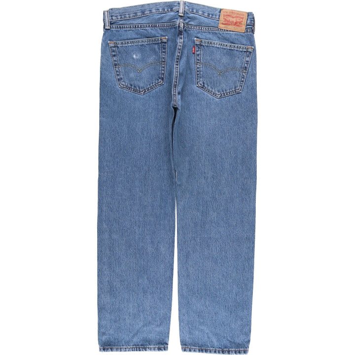 Levi's 505 tapered denim pants for men, size w37 cotton blue type Vintage Second Hand