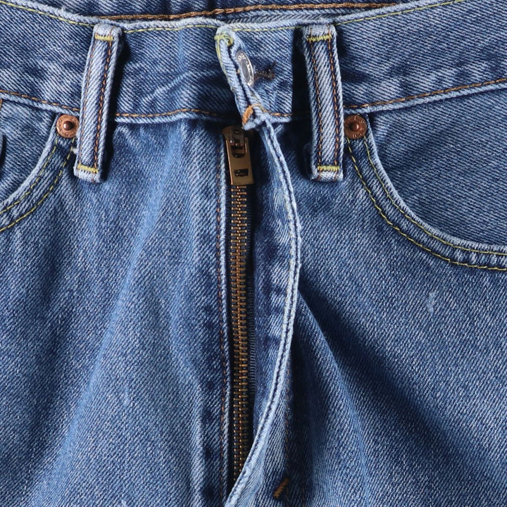 Levi's 505 tapered denim pants for men, size w37 cotton blue type Vintage Second Hand