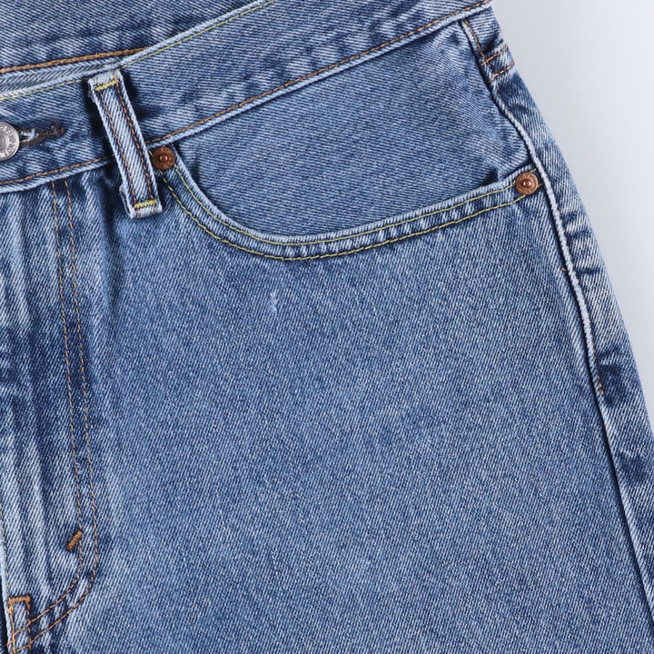 Levi's 505 tapered denim pants for men, size w37 cotton blue type Vintage Second Hand