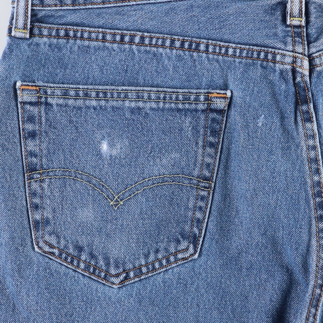 Levi's 505 tapered denim pants for men, size w37 cotton blue type Vintage Second Hand