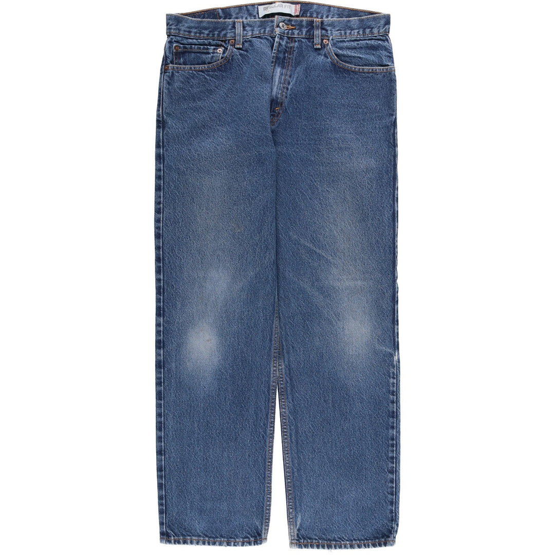 Levi's 505 REGULAR FIT tapered denim pants for men, size w36 cotton blue type Vintage Second Hand
