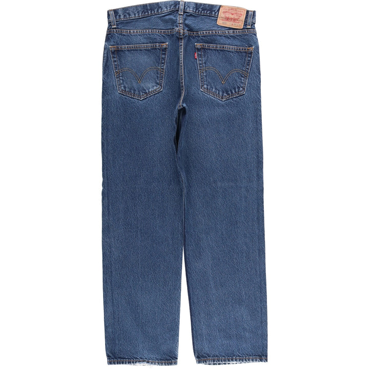 Levi's 505 REGULAR FIT tapered denim pants for men, size w36 cotton blue type Vintage Second Hand