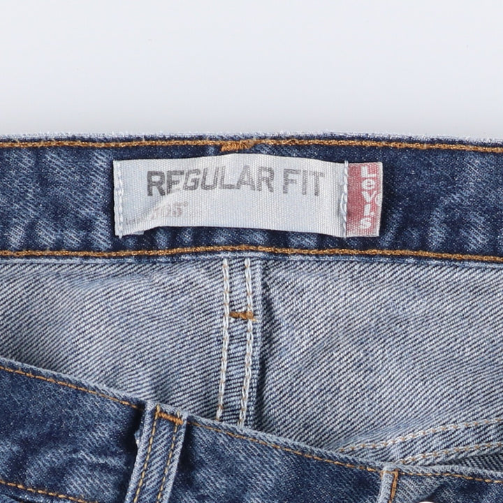 Levi's 505 REGULAR FIT tapered denim pants for men, size w36 cotton blue type Vintage Second Hand