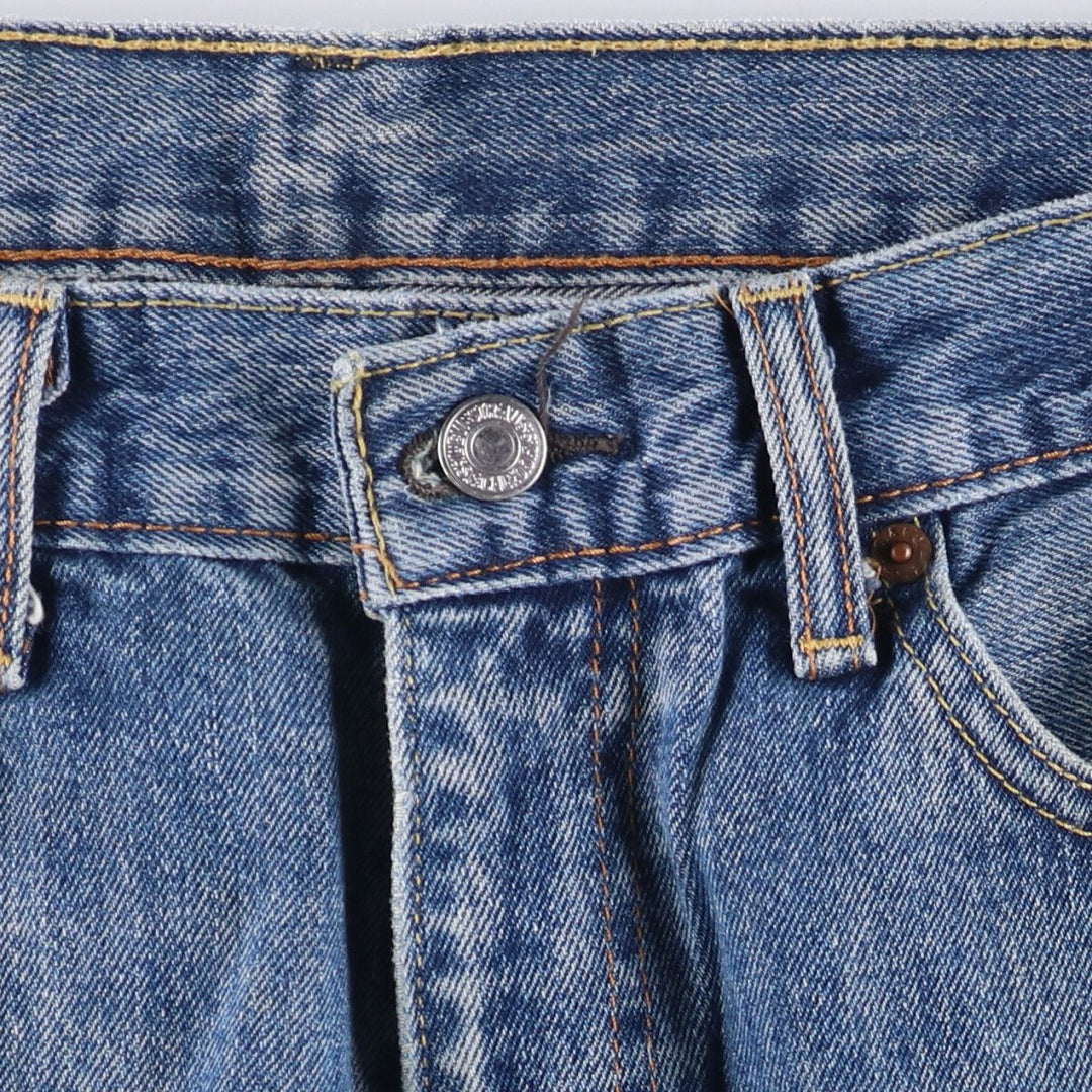 Levi's 505 tapered denim pants for men, size w38 cotton Blue type light blue Vintage Second Hand
