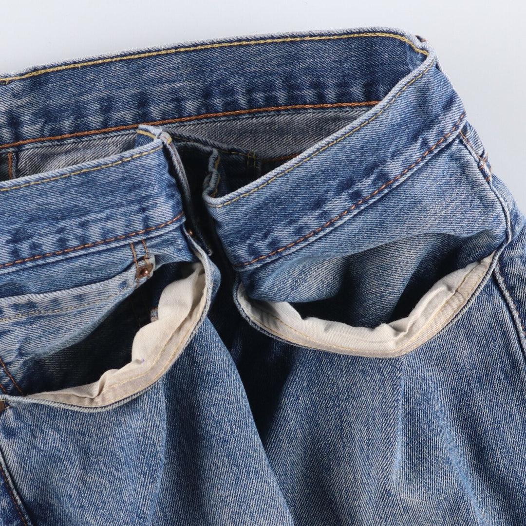 Levi's 505 tapered denim pants for men, size w38 cotton Blue type light blue Vintage Second Hand