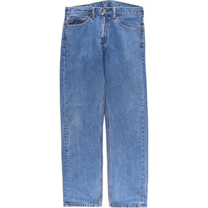 Levi's 505 tapered denim pants for men, size W34 cotton Blue type light blue Vintage Second Hand