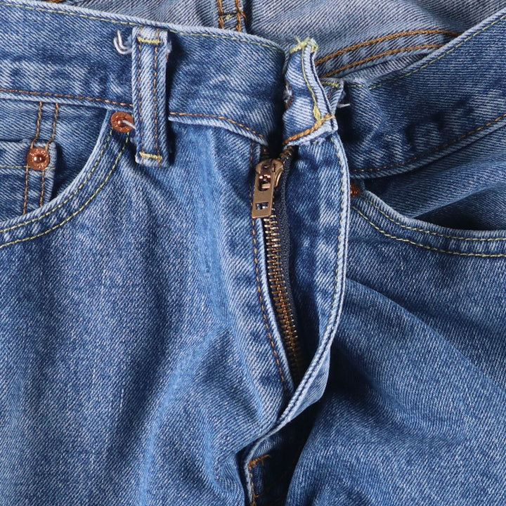 Levi's 505 tapered denim pants for men, size W34 cotton Blue type light blue Vintage Second Hand