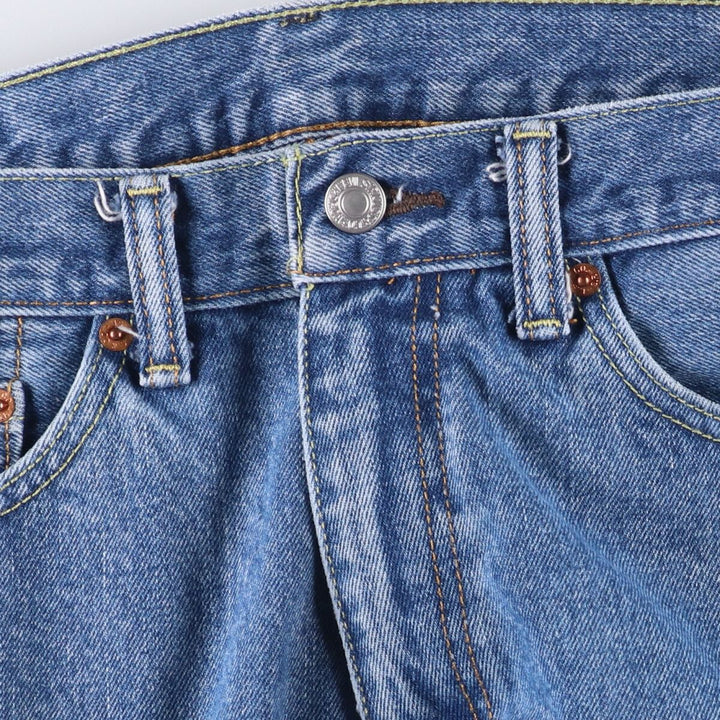 Levi's 505 tapered denim pants for men, size W34 cotton Blue type light blue Vintage Second Hand