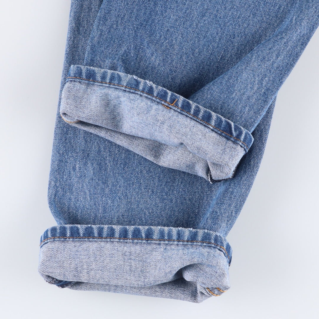 Levi's 505 tapered denim pants for men, size W34 cotton Blue type light blue Vintage Second Hand