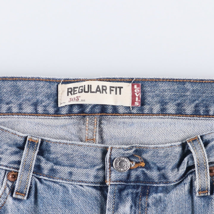 Levi's 505 REGULAR FIT tapered denim pants for men, size w37 cotton Blue type light blue Vintage Second Hand