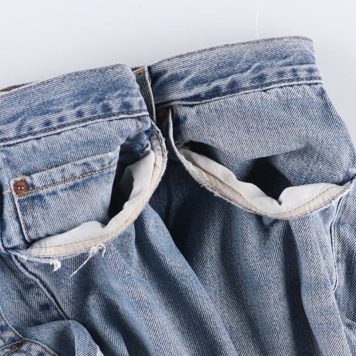 Levi's 505 REGULAR FIT tapered denim pants for men, size w37 cotton Blue type light blue Vintage Second Hand
