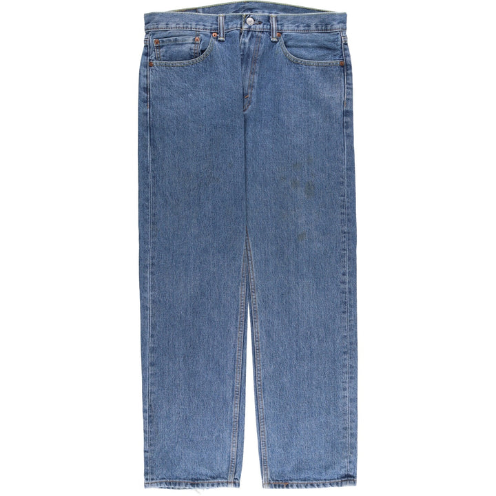 Levi's 505 tapered denim pants for men, size w37 cotton blue type Vintage Second Hand