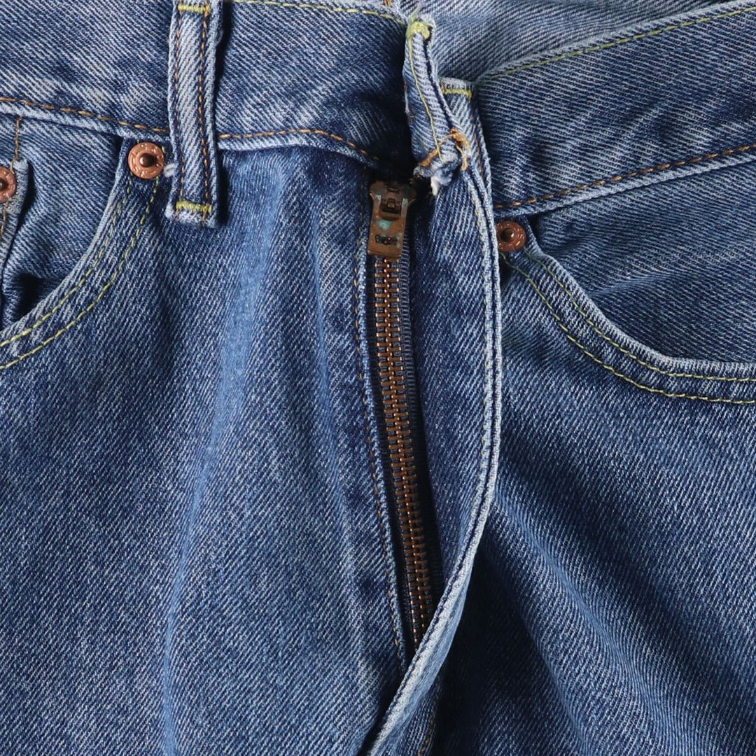 Levi's 505 tapered denim pants for men, size w37 cotton blue type Vintage Second Hand