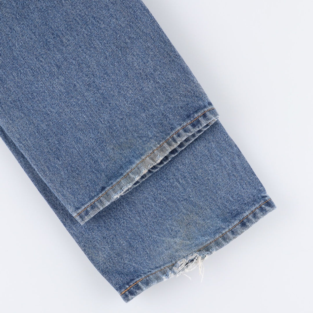 Levi's 505 tapered denim pants for men, size w37 cotton blue type Vintage Second Hand