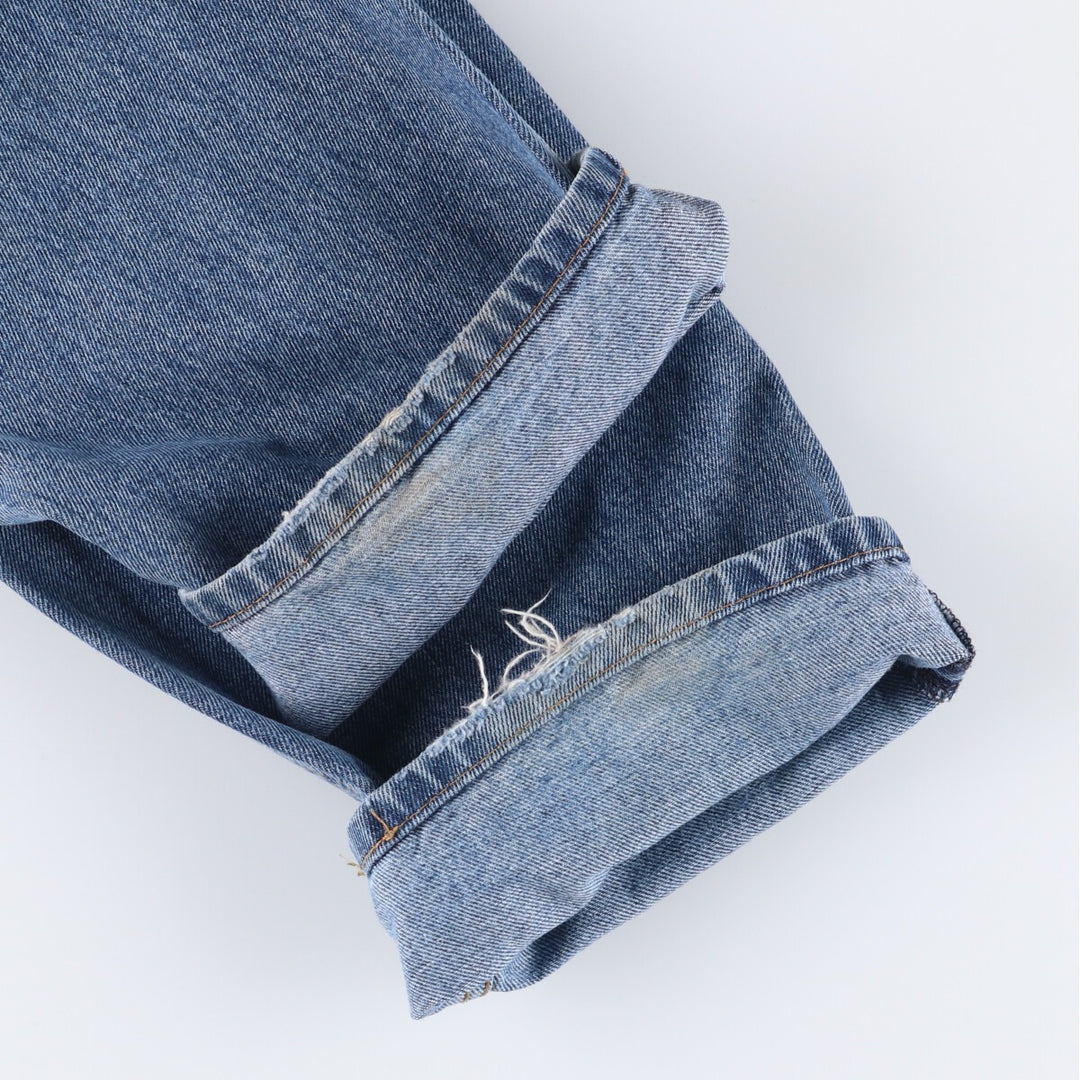 Levi's 505 tapered denim pants for men, size w37 cotton blue type Vintage Second Hand