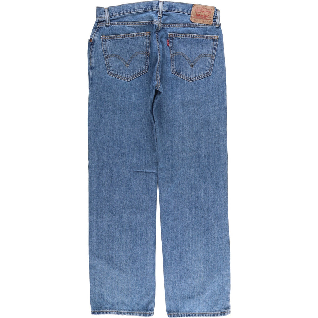 Levi's 505 REGULAR FIT tapered denim pants for men, size w36 cotton blue type Vintage Second Hand
