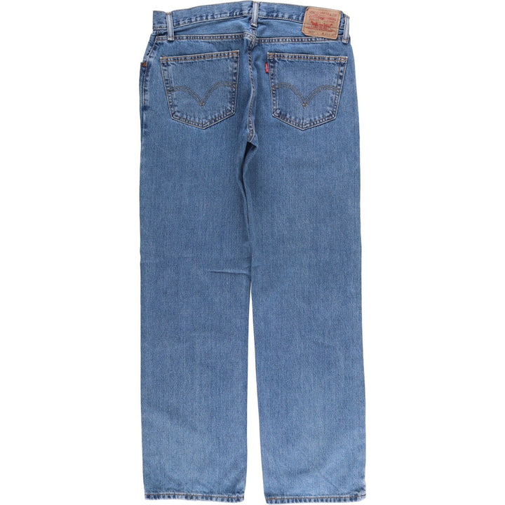 Levi's 505 REGULAR FIT tapered denim pants for men, size w36 cotton blue type Vintage Second Hand