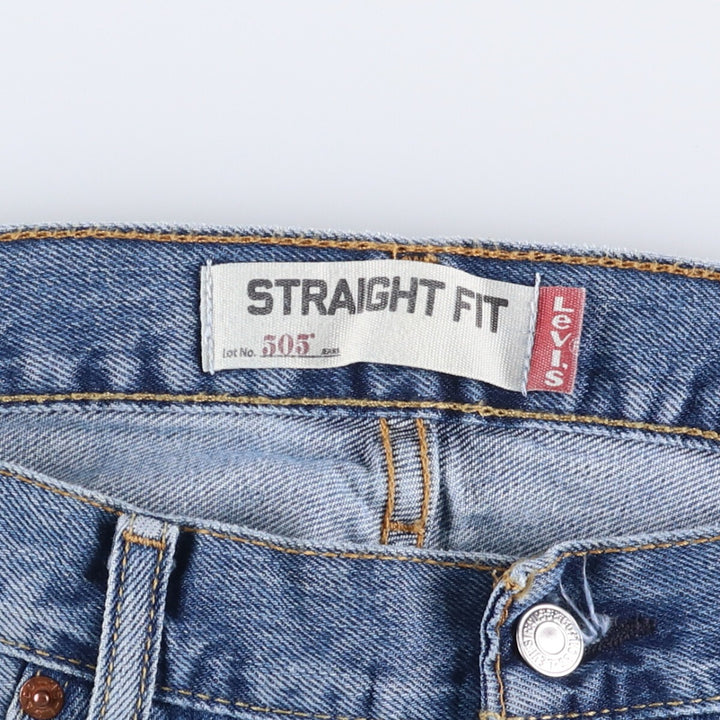 Levi's 505 REGULAR FIT tapered denim pants for men, size w36 cotton blue type Vintage Second Hand