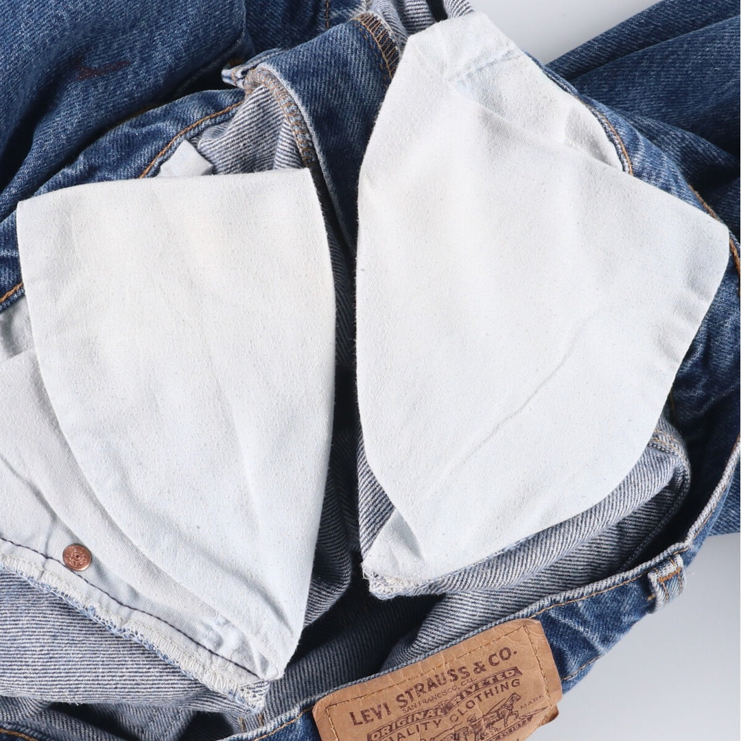 Levi's 505 tapered denim pants for men, size W34 unclear blue type Vintage Second Hand