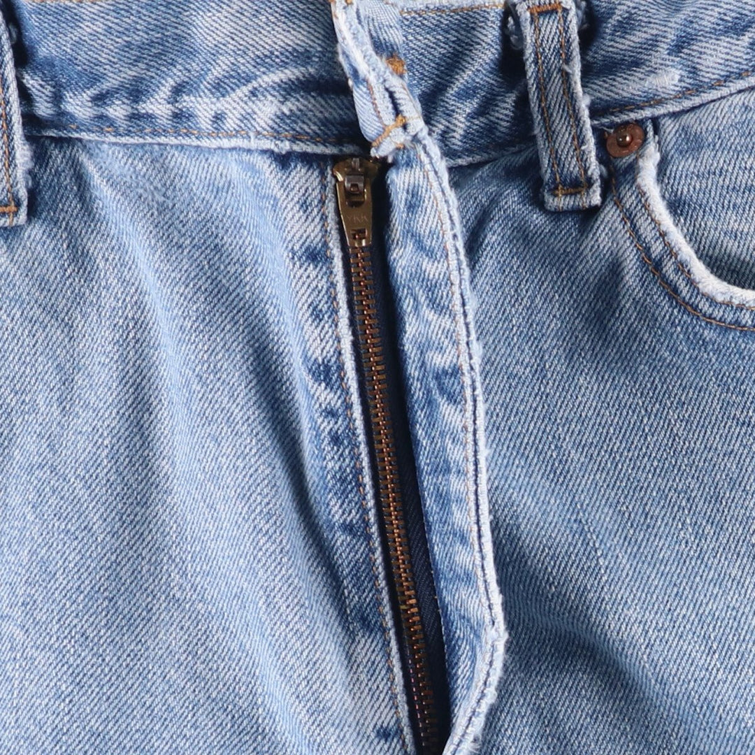 00'S Levi's 505 REGULAR FIT STRAIGHT LEG tapered denim pants for men, size w37 cotton Blue type light blue Vintage Second Hand