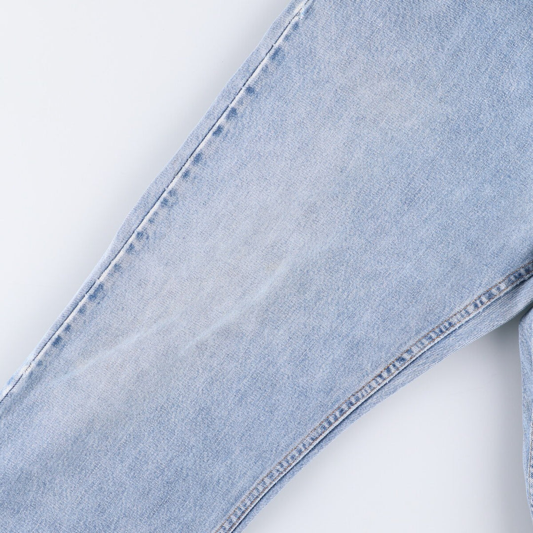 00'S Levi's 505 REGULAR FIT STRAIGHT LEG tapered denim pants for men, size w37 cotton Blue type light blue Vintage Second Hand