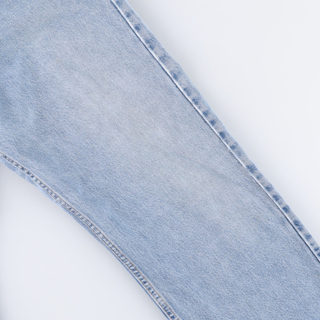 00'S Levi's 505 REGULAR FIT STRAIGHT LEG tapered denim pants for men, size w37 cotton Blue type light blue Vintage Second Hand