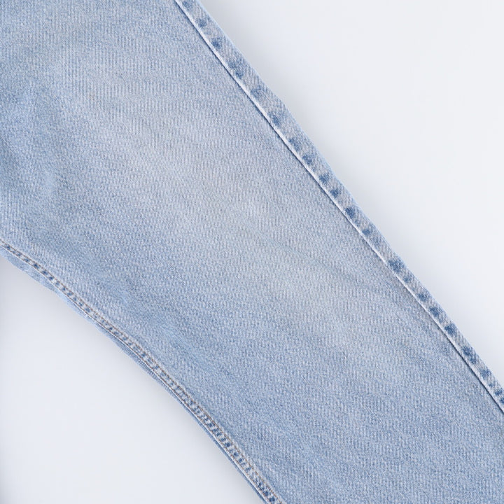 00'S Levi's 505 REGULAR FIT STRAIGHT LEG tapered denim pants for men, size w37 cotton Blue type light blue Vintage Second Hand