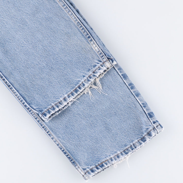 00'S Levi's 505 REGULAR FIT STRAIGHT LEG tapered denim pants for men, size w37 cotton Blue type light blue Vintage Second Hand