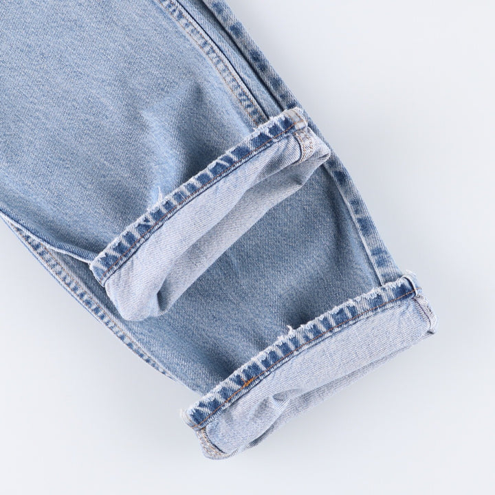 00'S Levi's 505 REGULAR FIT STRAIGHT LEG tapered denim pants for men, size w37 cotton Blue type light blue Vintage Second Hand