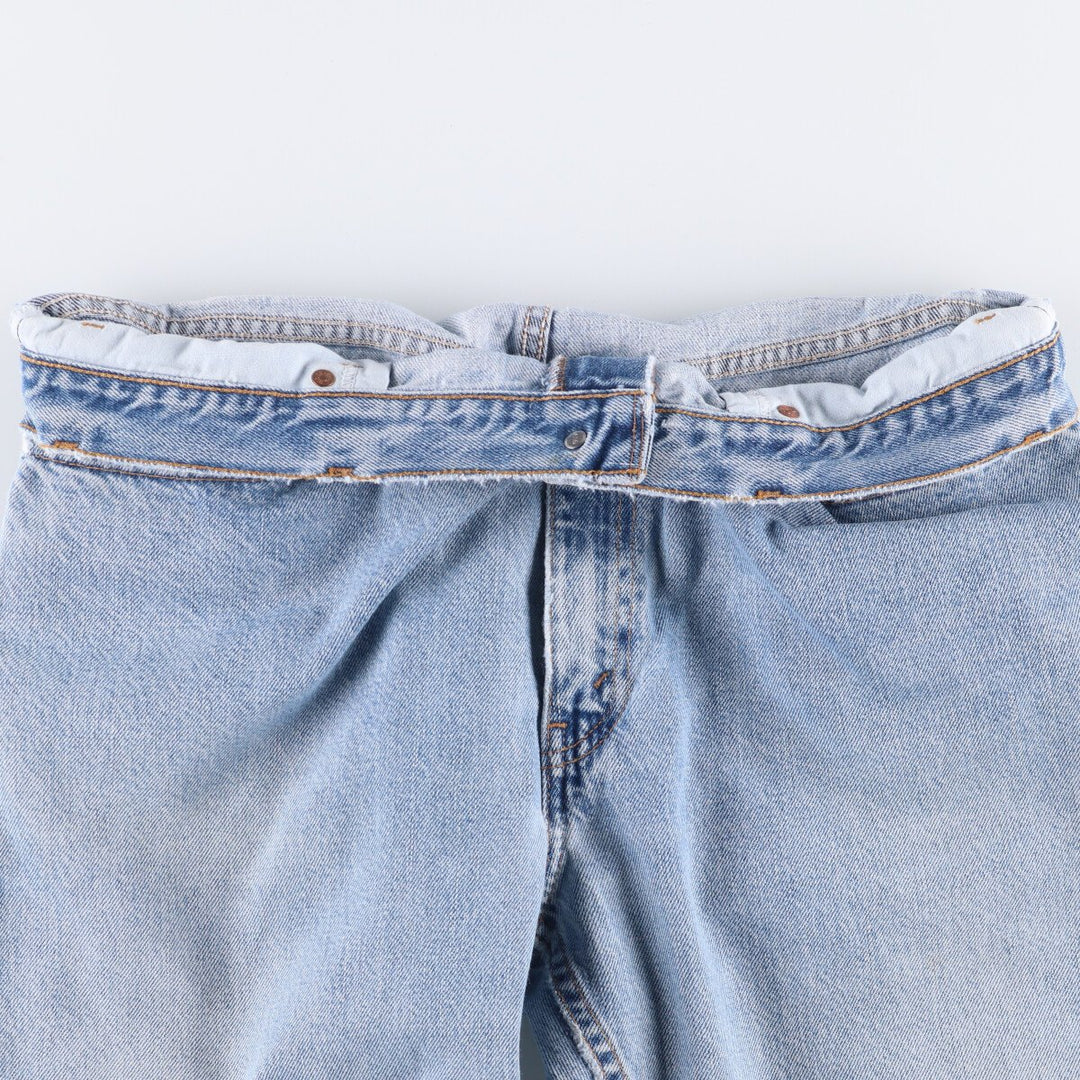 00'S Levi's 505 REGULAR FIT STRAIGHT LEG tapered denim pants for men, size w37 cotton Blue type light blue Vintage Second Hand