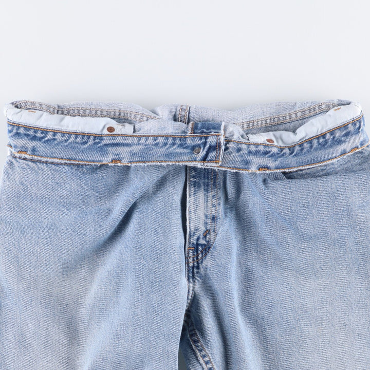 00'S Levi's 505 REGULAR FIT STRAIGHT LEG tapered denim pants for men, size w37 cotton Blue type light blue Vintage Second Hand