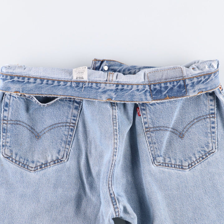 00'S Levi's 505 REGULAR FIT STRAIGHT LEG tapered denim pants for men, size w37 cotton Blue type light blue Vintage Second Hand