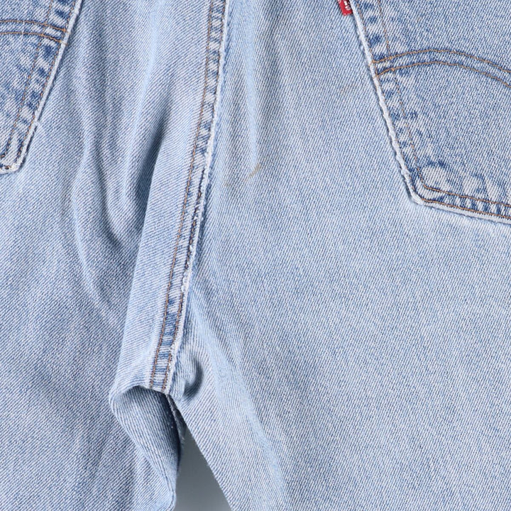 00'S Levi's 505 REGULAR FIT STRAIGHT LEG tapered denim pants for men, size w37 cotton Blue type light blue Vintage Second Hand
