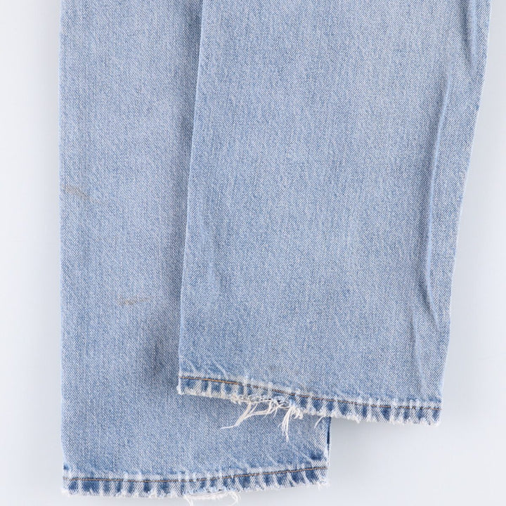 00'S Levi's 505 REGULAR FIT STRAIGHT LEG tapered denim pants for men, size w37 cotton Blue type light blue Vintage Second Hand