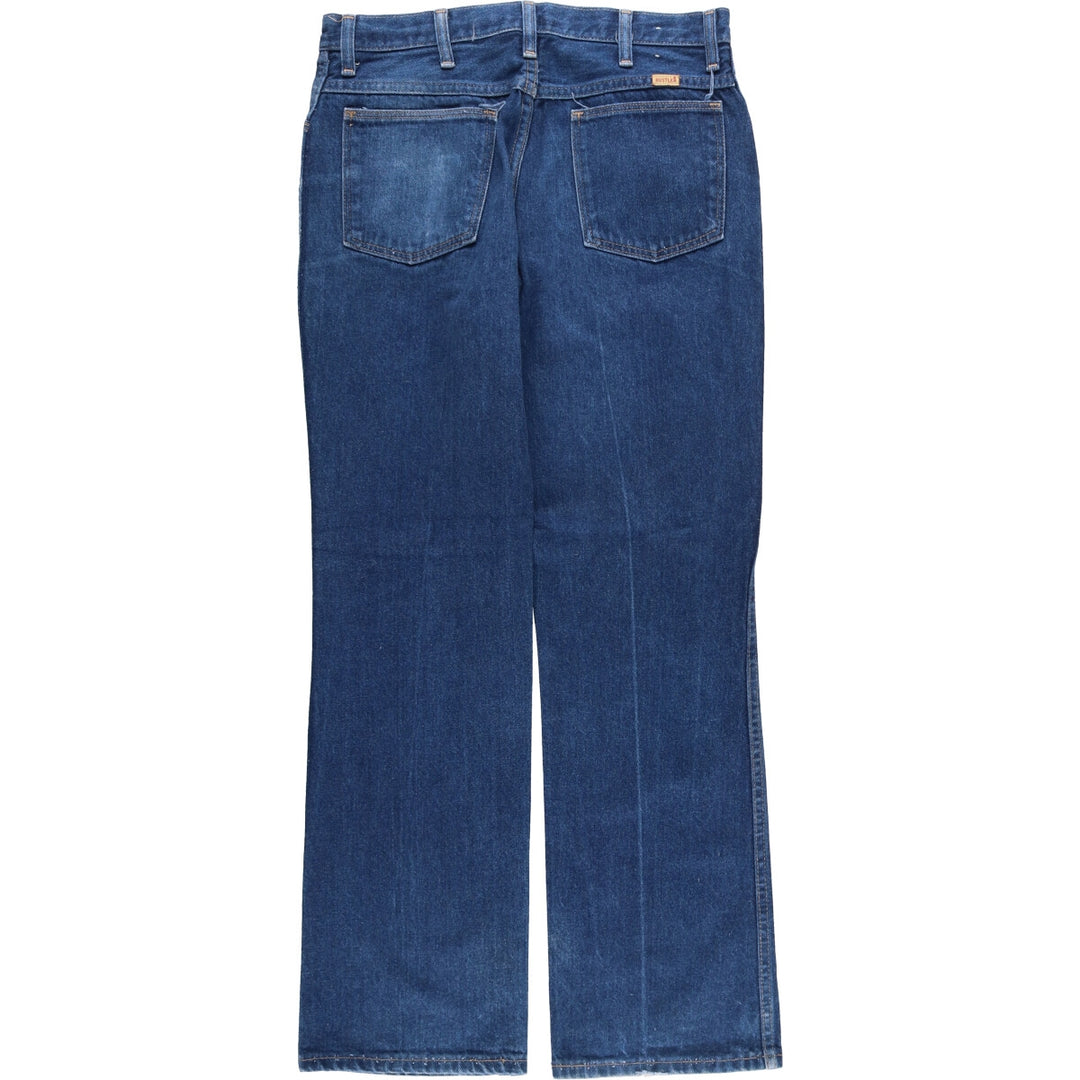 Vintage 80s-90'S Rustler Straight Denim Pants, Made in USA, Men's, Size W33 unclear navy blue type Vintage Second Hand