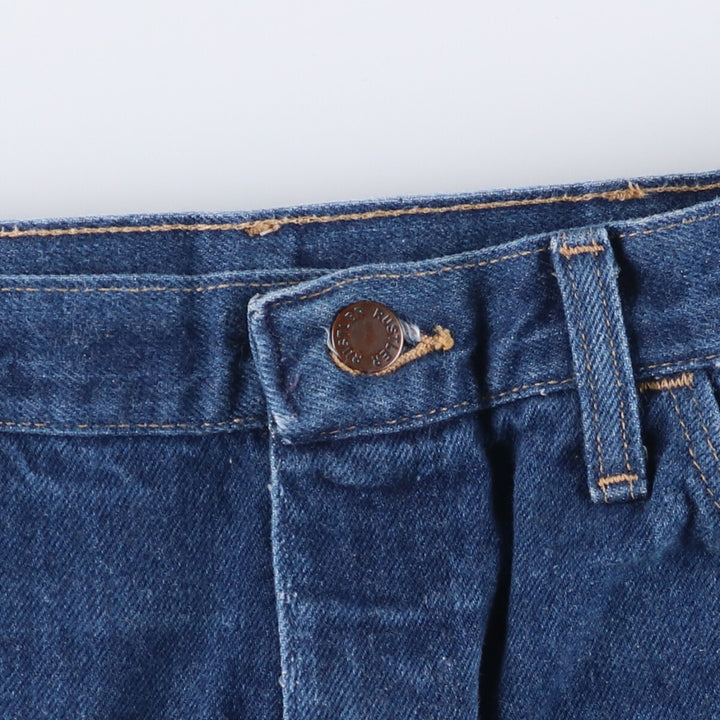 Vintage 80s-90'S Rustler Straight Denim Pants, Made in USA, Men's, Size W33 unclear navy blue type Vintage Second Hand