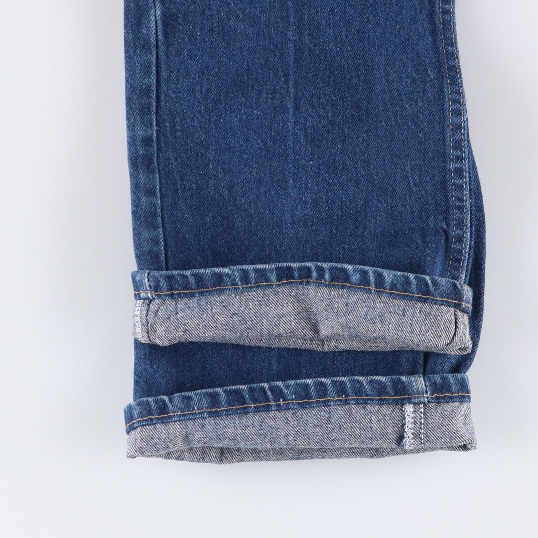 Vintage 80s-90'S Rustler Straight Denim Pants, Made in USA, Men's, Size W33 unclear navy blue type Vintage Second Hand