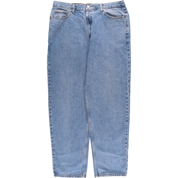 90'S Calvin Klein Jeans Easy Fit Tapered Denim Pants Men's Size W37 Vintage cotton blue type Vintage Second Hand