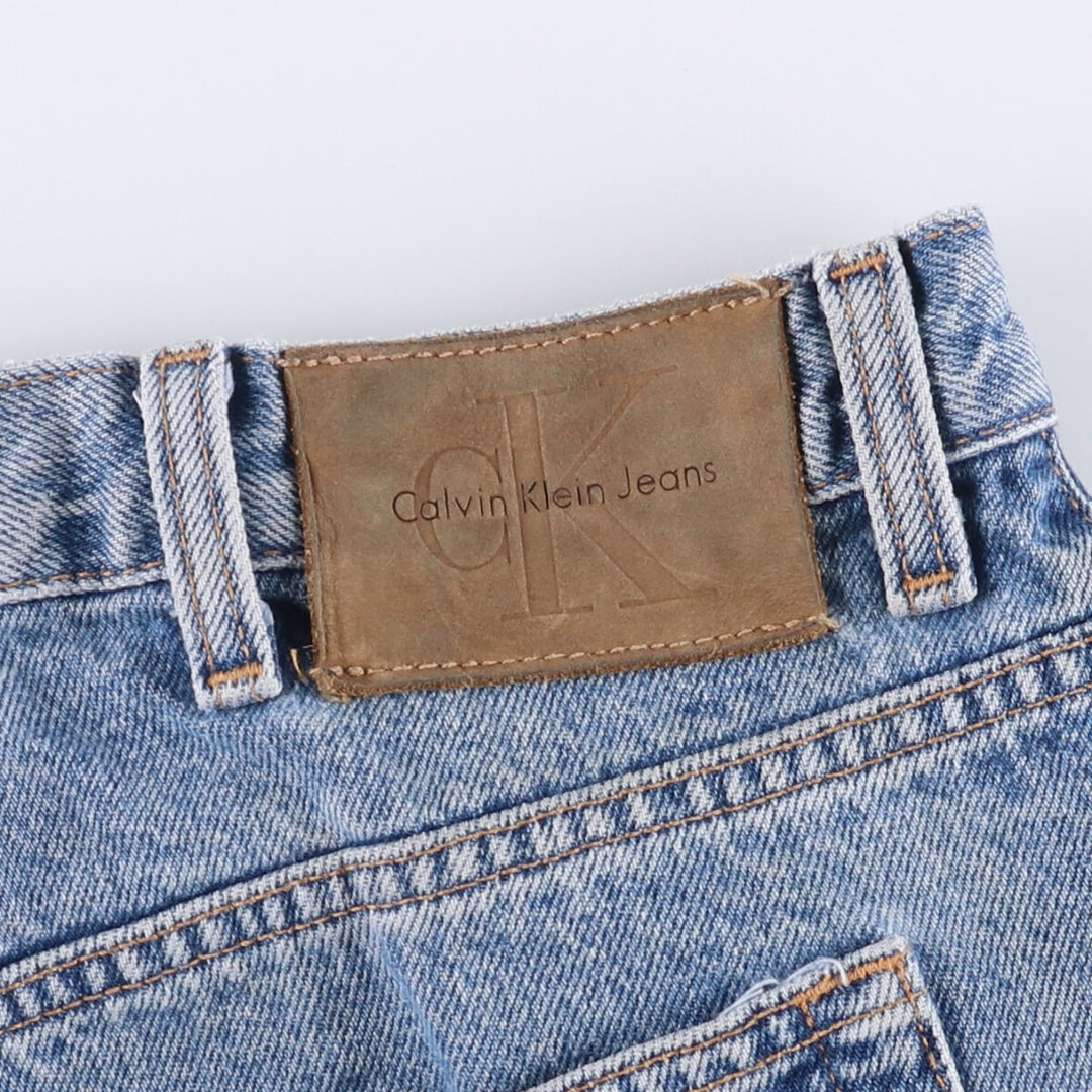 90'S Calvin Klein Jeans Easy Fit Tapered Denim Pants Men's Size W37 Vintage cotton blue type Vintage Second Hand