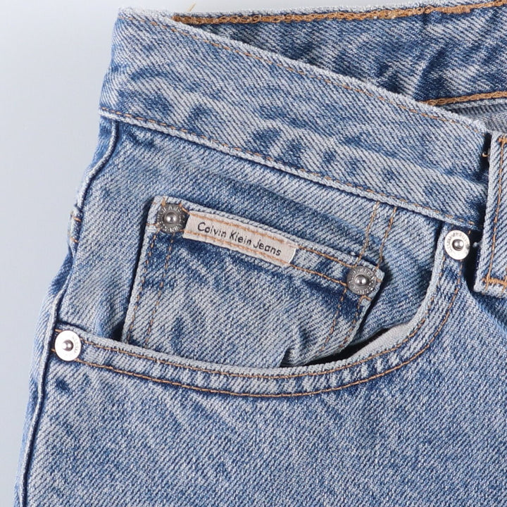90'S Calvin Klein Jeans Easy Fit Tapered Denim Pants Men's Size W37 Vintage cotton blue type Vintage Second Hand