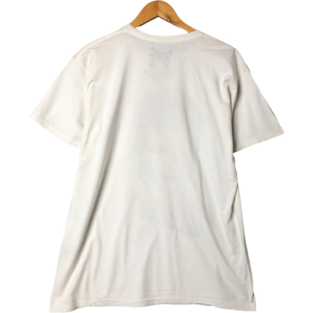 DAVID BOWIE David Bowie Band T-shirt Band T Men's L size cotton white type Vintage Second Hand