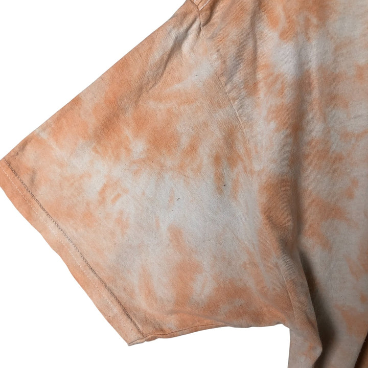 Nas Tie-Dye Pattern Rap T-Shirt, Men's XL cotton orange type Vintage Second Hand