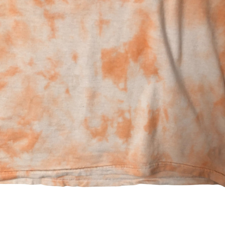 Nas Tie-Dye Pattern Rap T-Shirt, Men's XL cotton orange type Vintage Second Hand