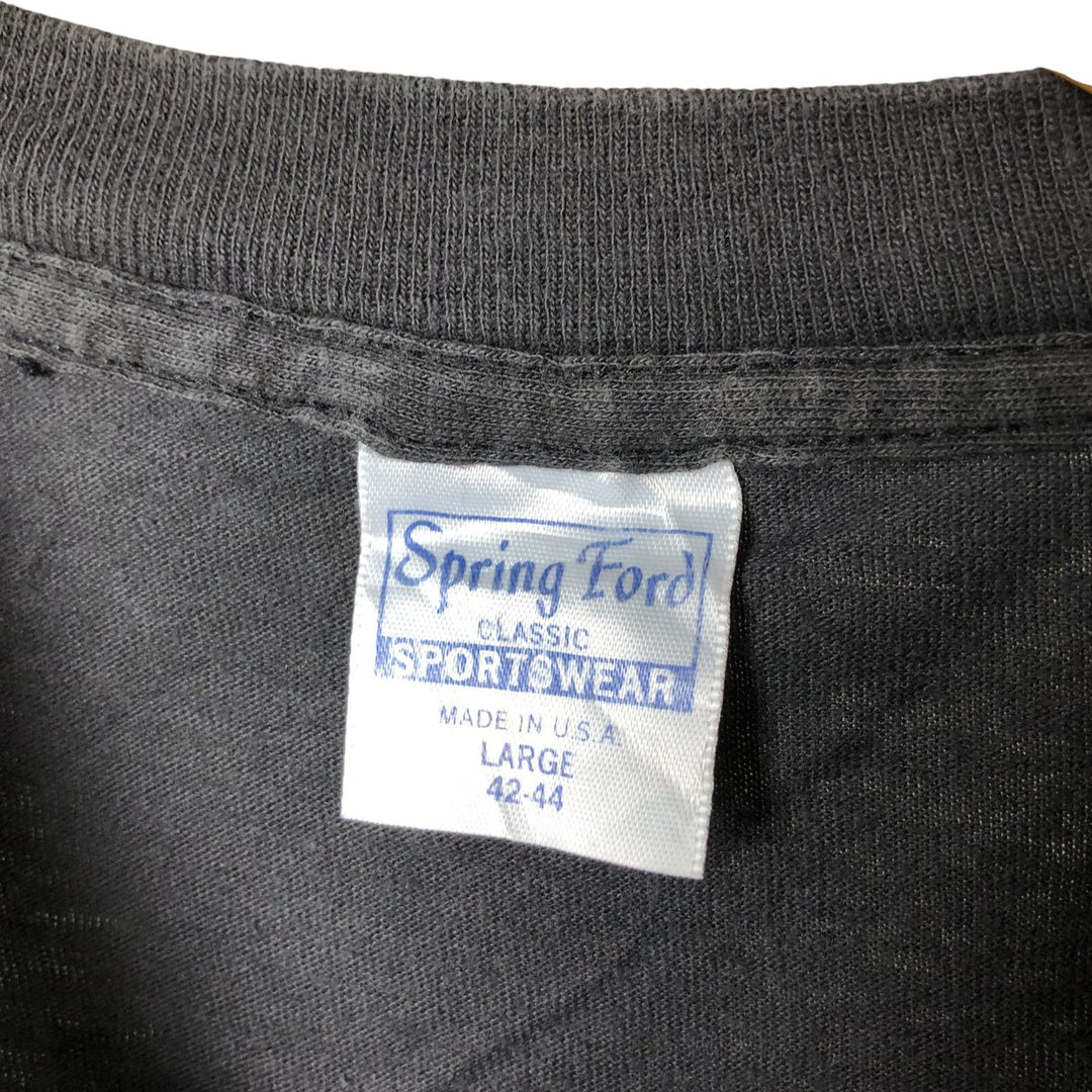 90'S Spring Ford Poison Band T-Shirt, Made in USA, Men's Size Small cotton black type Vintage Second Hand