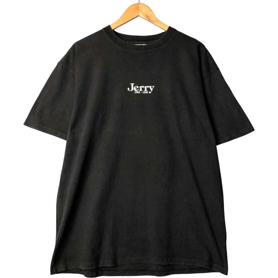 90'S Power Pro Jerry Garcia Band T-Shirt, Made in USA, Men's XL cotton black type Vintage Second Hand