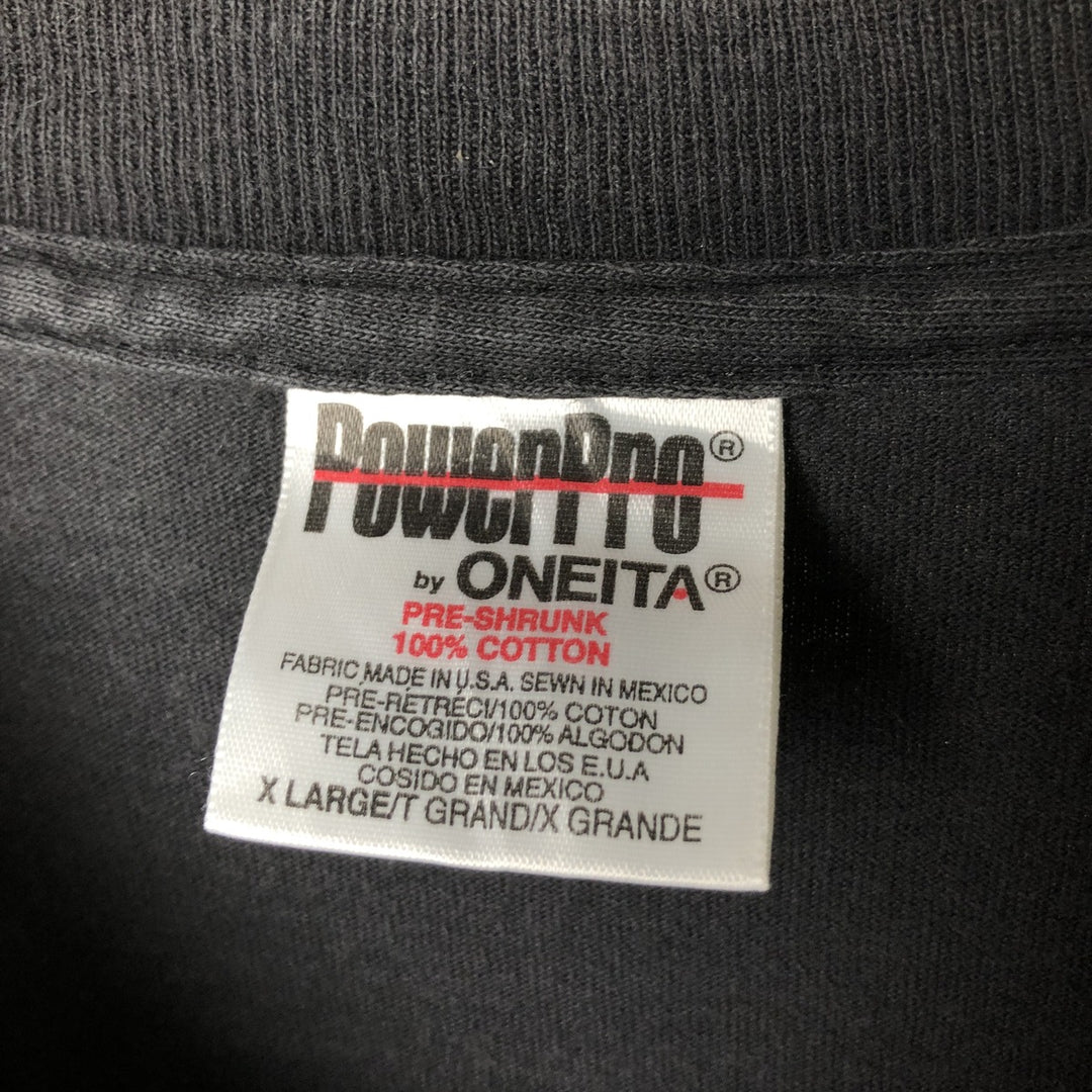 90'S Power Pro Jerry Garcia Band T-Shirt, Made in USA, Men's XL cotton black type Vintage Second Hand