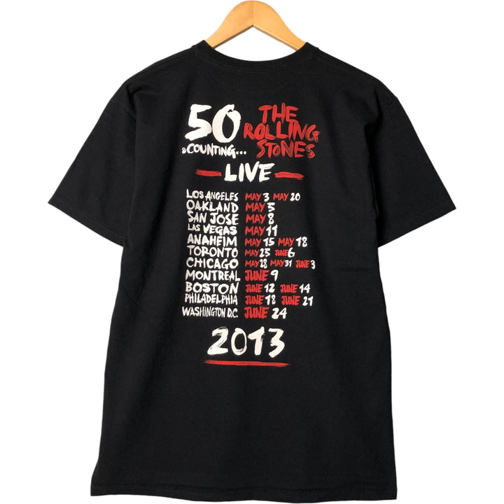 The Rolling Stones Gorilla Pattern Band T-Shirt, Men's Size Medium cotton black type Vintage Second Hand