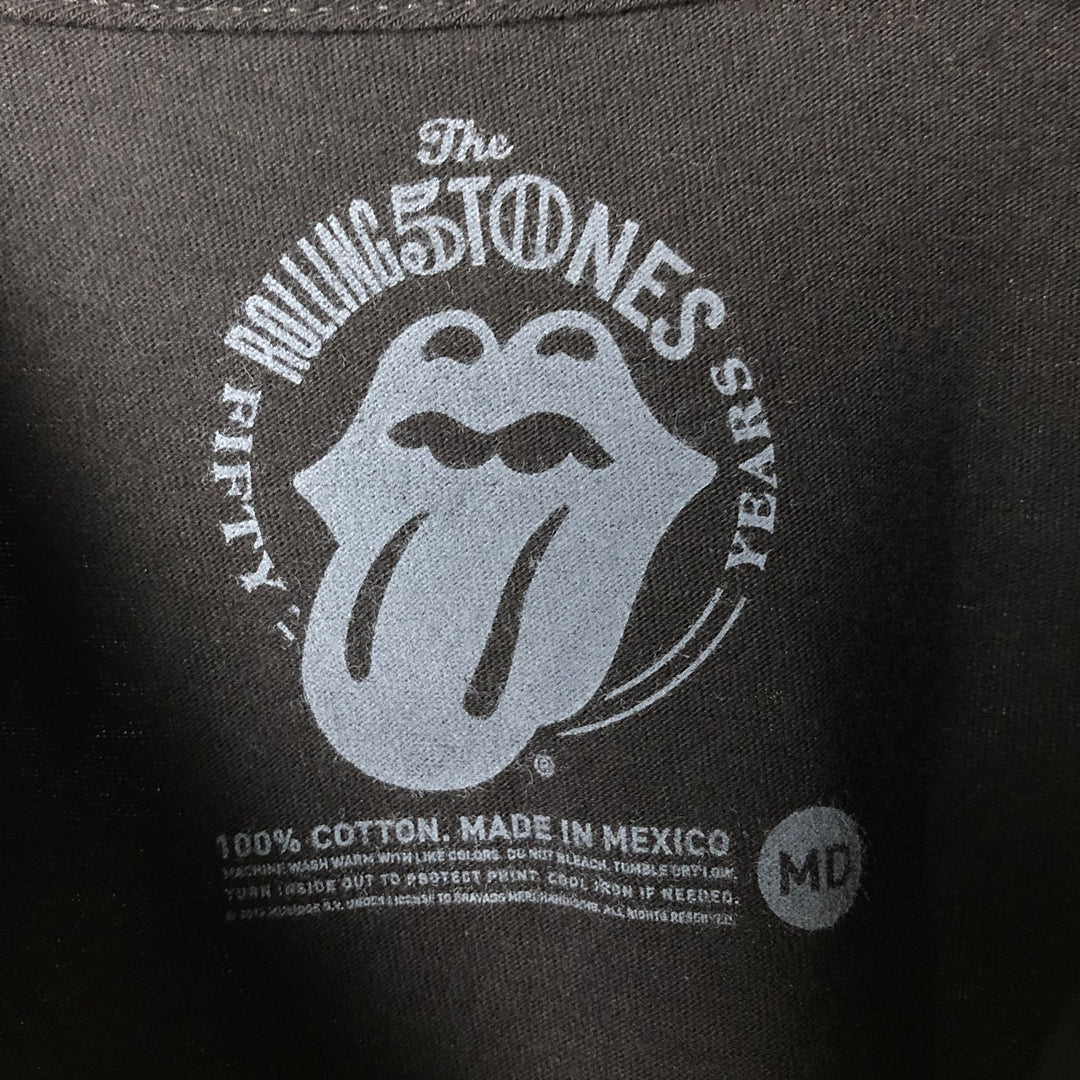 The Rolling Stones Gorilla Pattern Band T-Shirt, Men's Size Medium cotton black type Vintage Second Hand